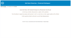 Desktop Screenshot of dellprotectedworkspace.com