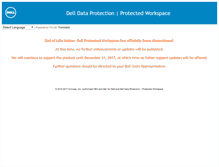 Tablet Screenshot of dellprotectedworkspace.com